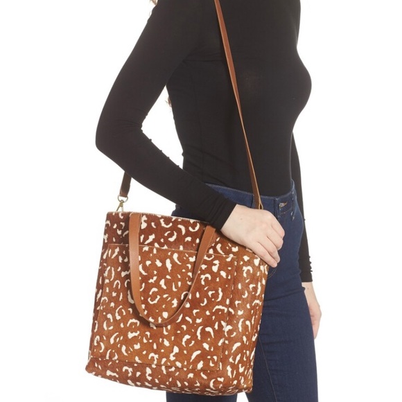Madewell Medium Transport Tote Printed Calf Hair - Picture 3 of 15